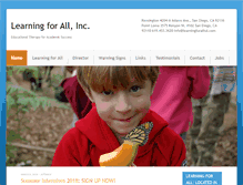 Tablet Screenshot of learningforallsd.com